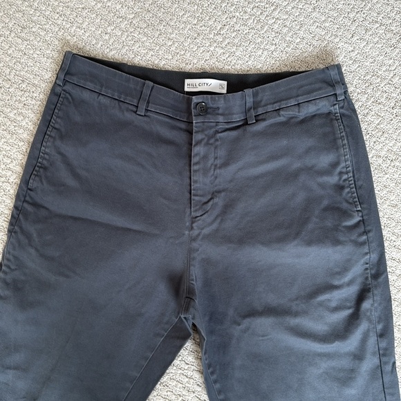 Hill City Huckberry Everyday Tech Chino Pant Athletic in Gun Powder Grey - Picture 3 of 9